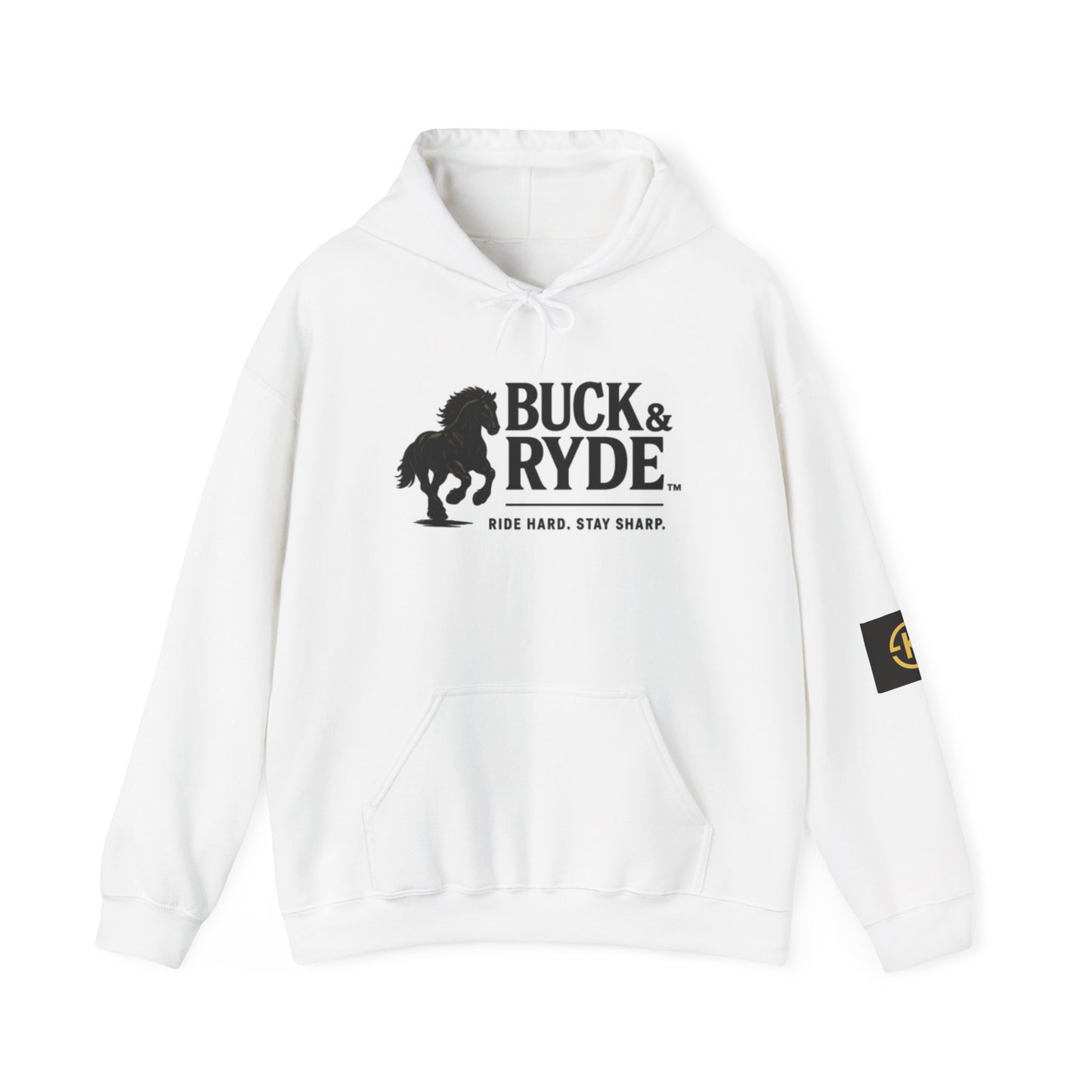 Hooded Sweatshirt Buck & Ryde Branded 'Ride Hard. Stay Sharp.  Exclusive'
