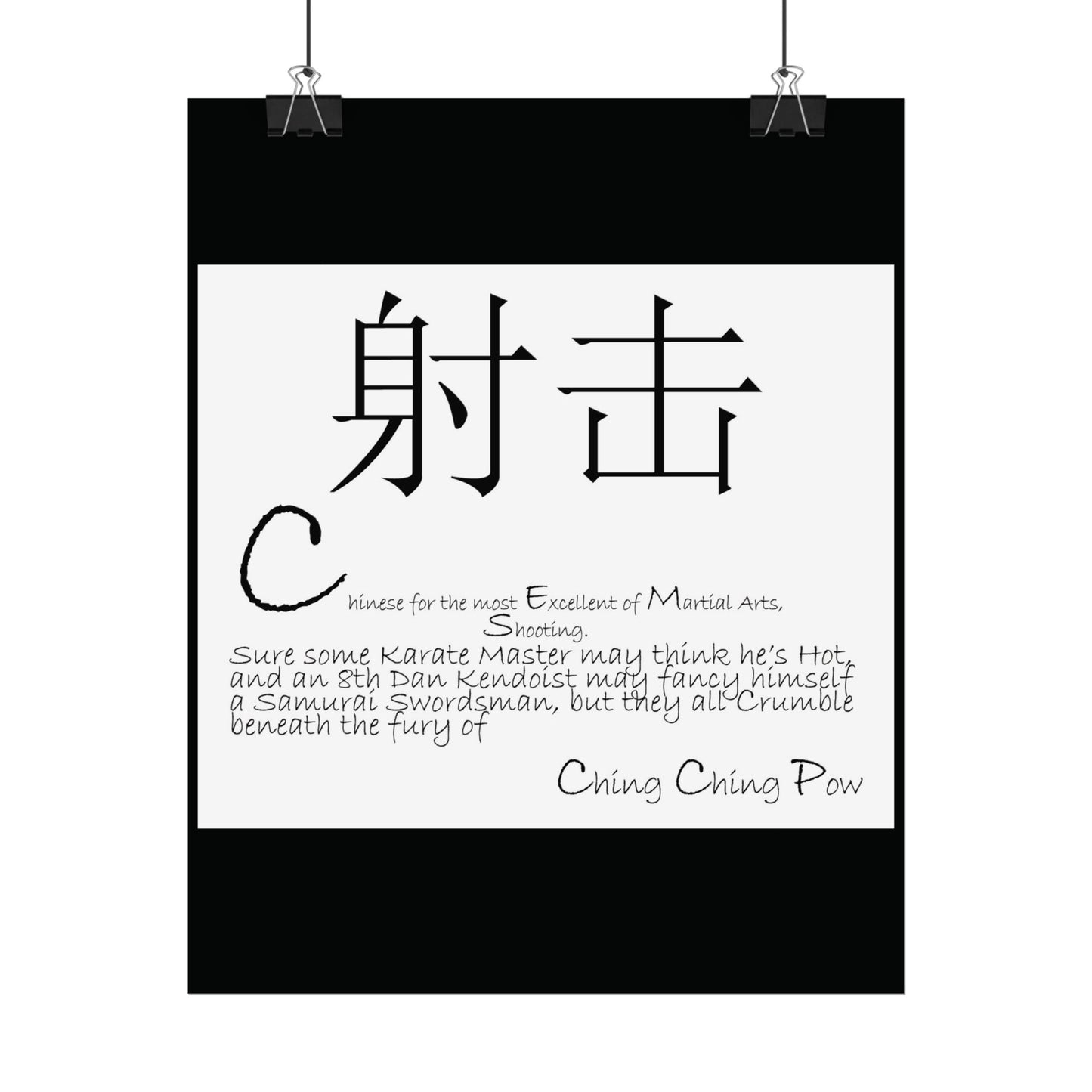Blackeye™ "Run Up" Poster — Rolled Art Print