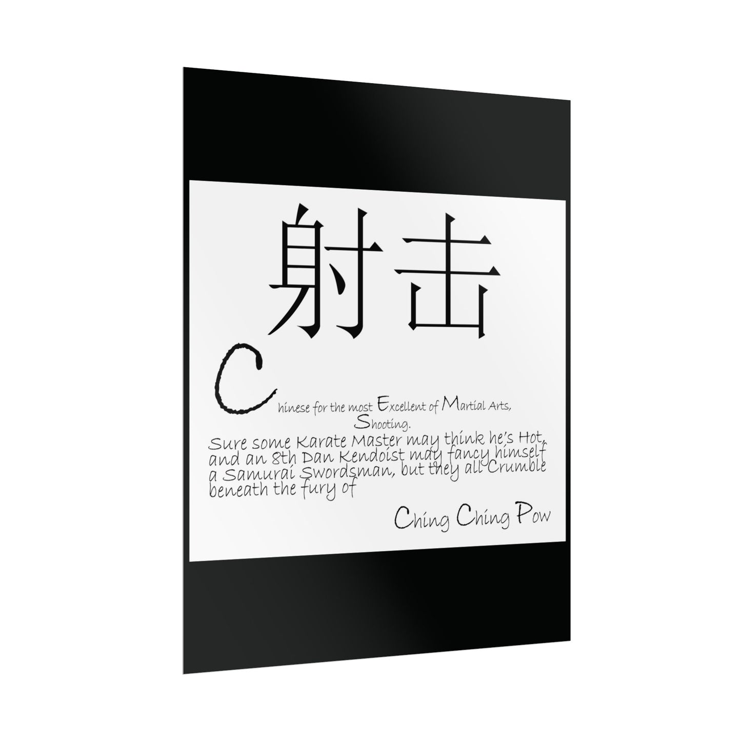 Blackeye™ "Run Up" Poster — Rolled Art Print