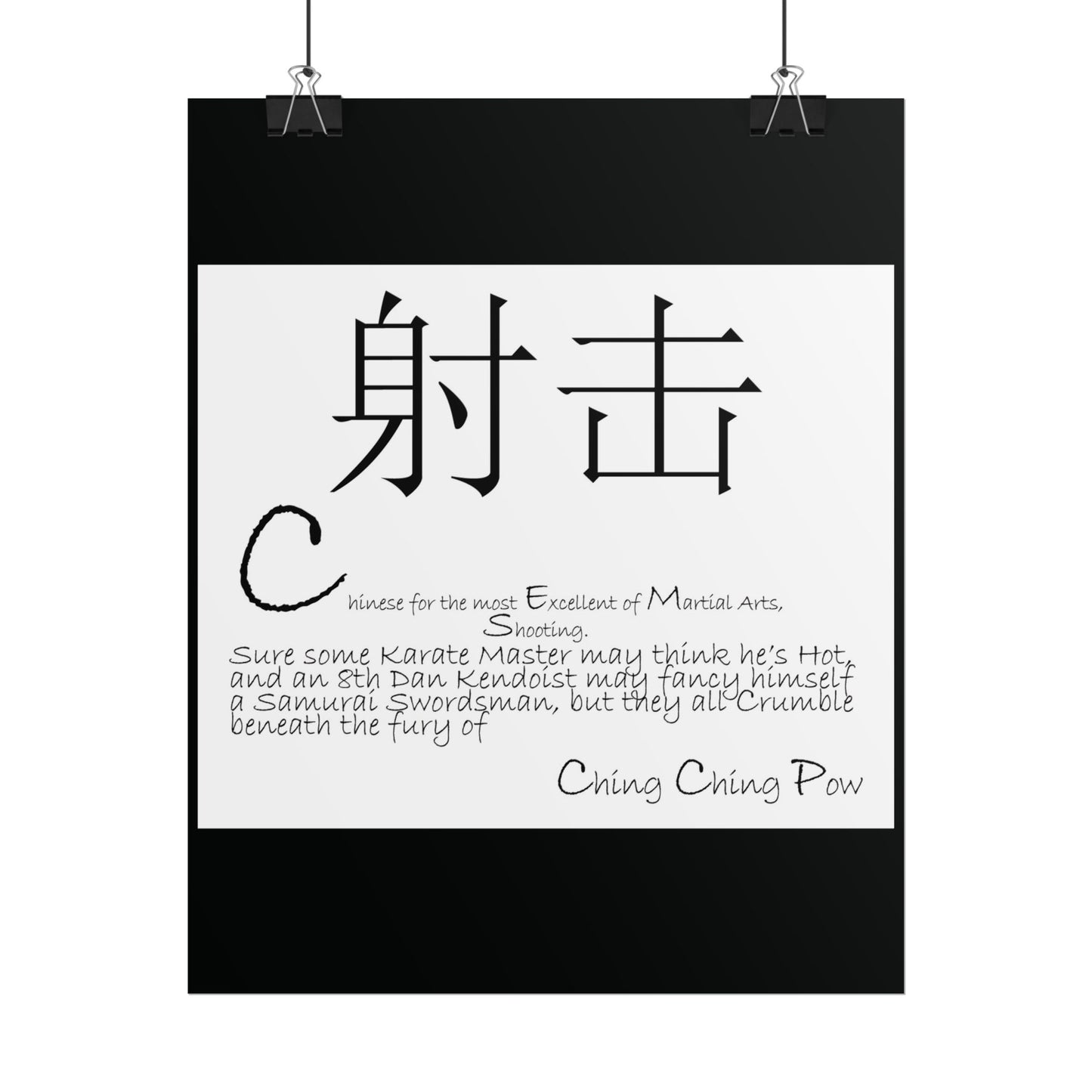 Blackeye™ "Run Up" Poster — Rolled Art Print